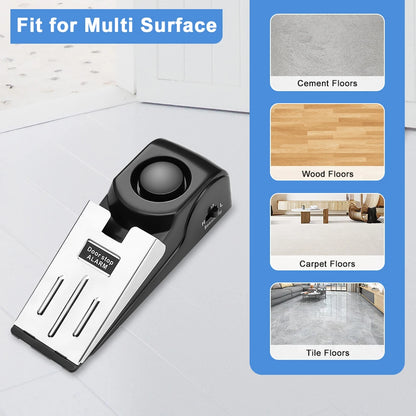 Wsdcam Portable Door Stopper Alarm – 120dB Loud Security Alert for Home & Travel