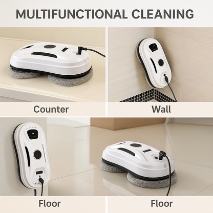 SmartClean WD8™ – Dual Spray Robotic Window Cleaner with Laser Precision & App Control