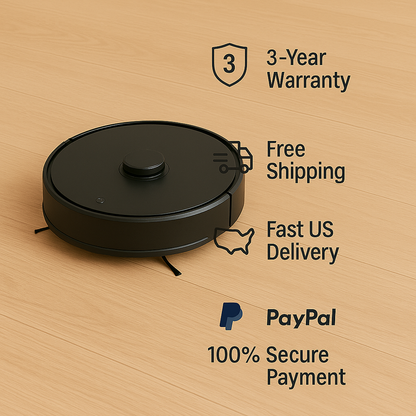 AT800™ 3-in-1 Robot Vacuum & Mop – 5000Pa, 60-Day Self-Empty, LiDAR, WiFi | Electromax
