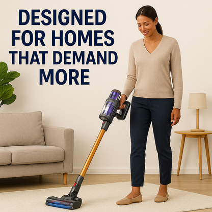 Laresar V7™ – Smart Cordless Vacuum with LCD Display & Multi-Surface Precision
