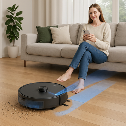 AT800™ 3-in-1 Robot Vacuum & Mop – 5000Pa, 60-Day Self-Empty, LiDAR, WiFi | Electromax