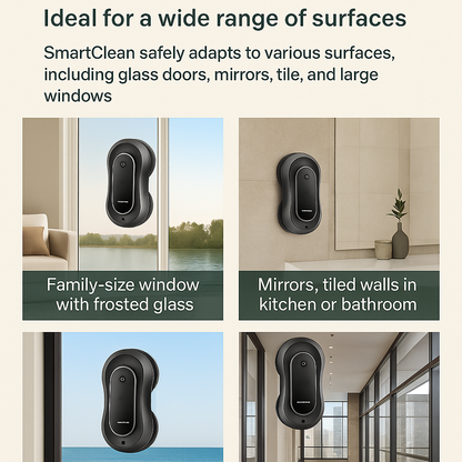 SmartClean YW810™ Window Cleaning Robot – Dual Spray, Laser Nav & App Control | Electromax