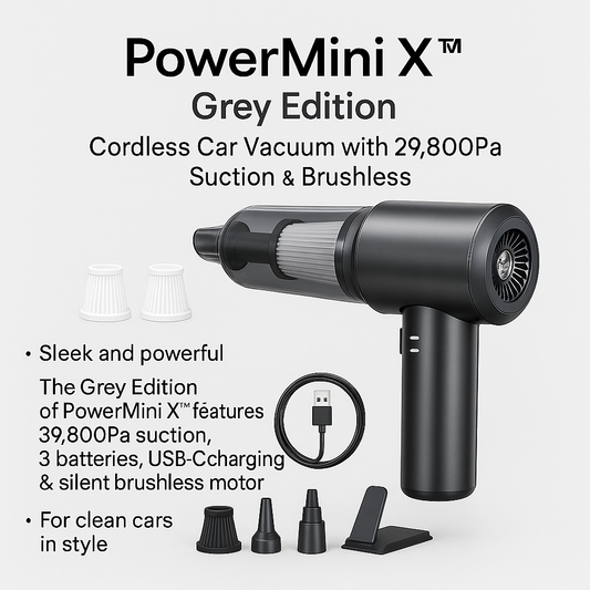 PowerMini X™ Purple Edition – Cordless Car Vacuum with 29,000Pa Suction & Brushless Motor.