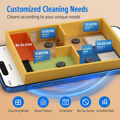 AT800™ 3-in-1 Robot Vacuum & Mop – 5000Pa, 60-Day Self-Empty, LiDAR, WiFi | Electromax